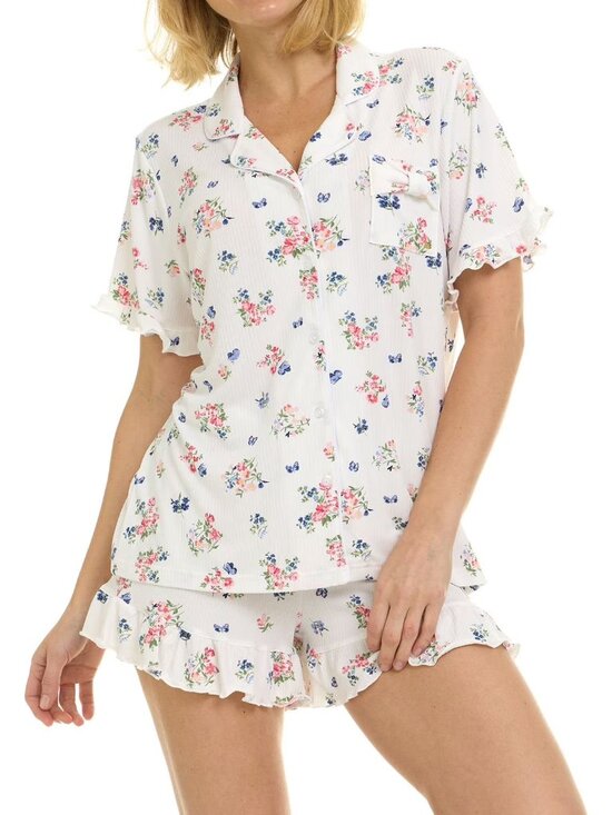 Betsey Johnson Other - 🌸 NWT Betsey Johnson Floral Butterfly Ruffle Pajama Set XXL Sleepwear